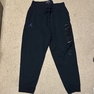 Jordan Black and Purple Logo Joggers